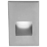 LEDme LED200 Step and Wall Light by W.A.C. Lighting, Finish: Black on Aluminum, Nickel Brushed, Bronze on Aluminum, Steel Stainless, White on Aluminum, Light Option: 120 Volt LED, 277 Volt LED, Color Temperature: Amber, Blue, Red, White | Casa Di Luce Lighting
