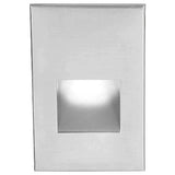 LEDme LED200 Step and Wall Light by W.A.C. Lighting, Finish: Black on Aluminum, Nickel Brushed, Bronze on Aluminum, Steel Stainless, White on Aluminum, Light Option: 120 Volt LED, 277 Volt LED, Color Temperature: Amber, Blue, Red, White | Casa Di Luce Lighting