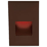 LEDme LED200 Step and Wall Light by W.A.C. Lighting, Finish: Black on Aluminum, Nickel Brushed, Bronze on Aluminum, Steel Stainless, White on Aluminum, Light Option: 120 Volt LED, 277 Volt LED, Color Temperature: Amber, Blue, Red, White | Casa Di Luce Lighting