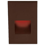 LEDme LED200 Step and Wall Light by W.A.C. Lighting, Finish: Black on Aluminum, Nickel Brushed, Bronze on Aluminum, Steel Stainless, White on Aluminum, Light Option: 120 Volt LED, 277 Volt LED, Color Temperature: Amber, Blue, Red, White | Casa Di Luce Lighting