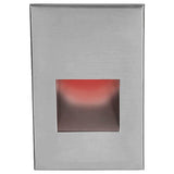 LEDme LED200 Step and Wall Light by W.A.C. Lighting, Finish: Black on Aluminum, Nickel Brushed, Bronze on Aluminum, Steel Stainless, White on Aluminum, Light Option: 120 Volt LED, 277 Volt LED, Color Temperature: Amber, Blue, Red, White | Casa Di Luce Lighting