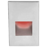 LEDme LED200 Step and Wall Light by W.A.C. Lighting, Finish: Black on Aluminum, Nickel Brushed, Bronze on Aluminum, Steel Stainless, White on Aluminum, Light Option: 120 Volt LED, 277 Volt LED, Color Temperature: Amber, Blue, Red, White | Casa Di Luce Lighting