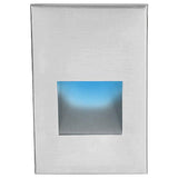 LEDme LED200 Step and Wall Light by W.A.C. Lighting, Finish: Black on Aluminum, Nickel Brushed, Bronze on Aluminum, Steel Stainless, White on Aluminum, Light Option: 120 Volt LED, 277 Volt LED, Color Temperature: Amber, Blue, Red, White | Casa Di Luce Lighting