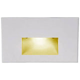 LEDme LED100 Step and Wall Light by W.A.C. Lighting, Finish: White on Aluminum, Light Option: 120 Volt LED, Color Temperature: Amber | Casa Di Luce Lighting