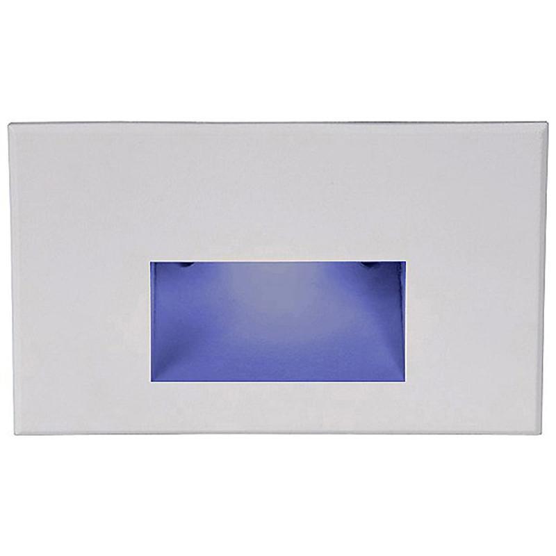 LEDme LED100 Step and Wall Light by W.A.C. Lighting, Finish: White on Aluminum, Light Option: 277 Volt LED, Color Temperature: Blue | Casa Di Luce Lighting