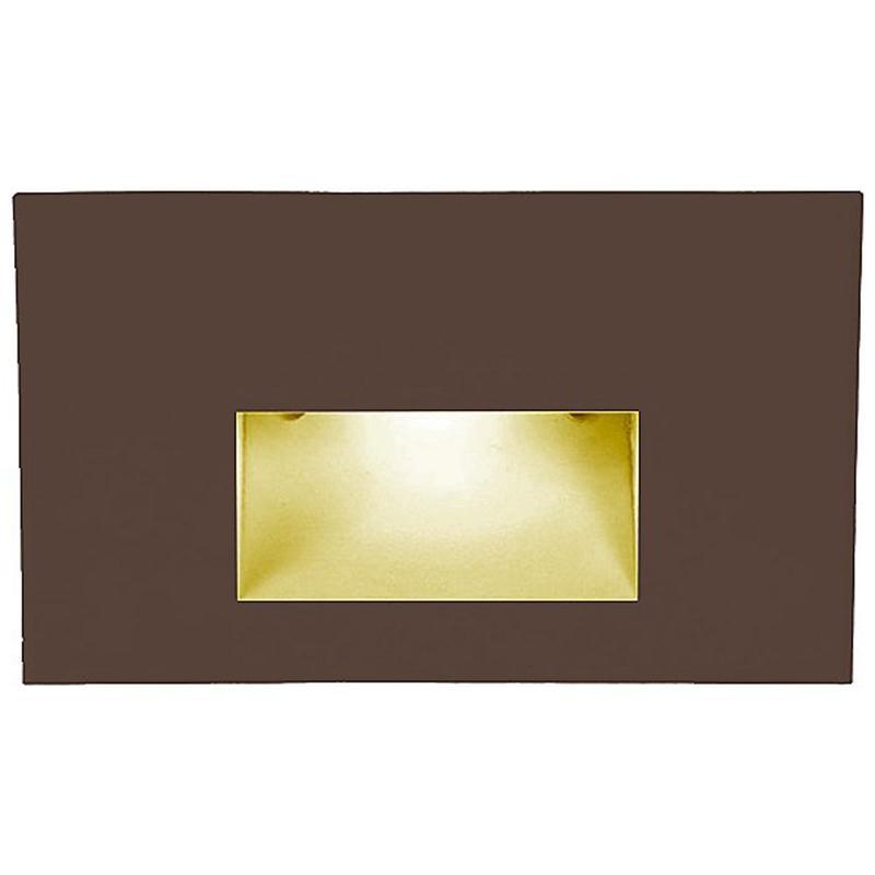 LEDme LED100 Step and Wall Light by W.A.C. Lighting, Finish: Bronze on Aluminum, Light Option: 120 Volt LED, Color Temperature: Amber | Casa Di Luce Lighting