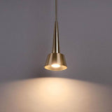 Brushed Brass Rocket dweLED Pendant Details by WAC Lighting