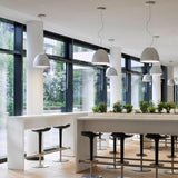 Nur Pendant Light by Artemide, Finish: Glossy Black, Glossy White, Glossy Grey, Glossy Orange, Glossy Green, Anthracite Grey, Aluminum, Light Option: Incandescent, LED, | Casa Di Luce Lighting