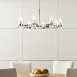 Polished Nickel Geneva Chandelier