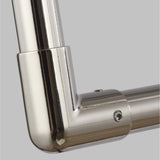 Large Polished Nickel Bayview Chandelier