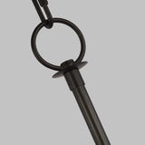 Linear Aged Iron Bayview Chandelier