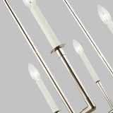 Linear Polished Nickel Bayview Chandelier