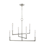 Medium Polished Nickel Bayview Chandelier