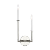 Left Polished Nickel Bayview Double Sconce