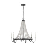 Medium Dark Weathered Zinc Leon Chandelier