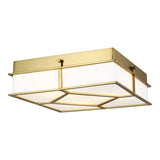 Burnished Brass Transom Flush Mount