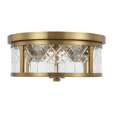 Burnished Brass Alec Flush Mount
