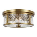 Burnished Brass Alec Flush Mount