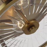 Burnished Brass Alec Flush Mount