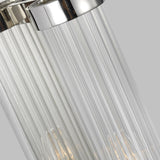 Polished Nickel Demi Sconce