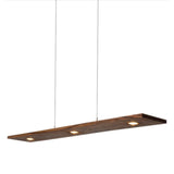 Dark Stained Walnut Small Vix Linear Suspension by Cerno