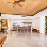 Dark Stained Walnut Small Vix Linear Suspension by Cerno