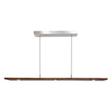 Dark Stained Walnut Medium Vix Linear Suspension by Cerno