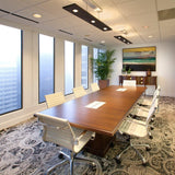 Dark Stained Walnut Medium Vix Linear Suspension by Cerno