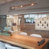 Walnut Medium Vix Linear Suspension by Cerno