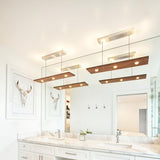 Walnut Medium Vix Linear Suspension by Cerno