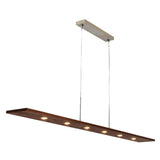 Walnut Large Vix Linear Suspension by Cerno