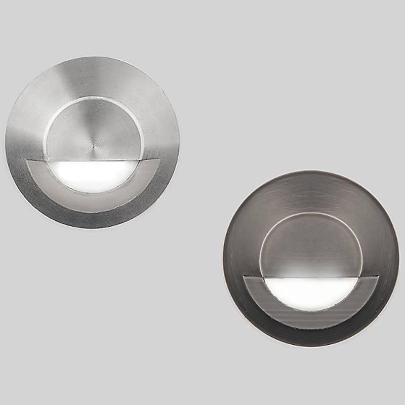 LED Circle Step Light by W.A.C. Lighting, Finish: Bronzed Stainless Steel, Steel Stainless, Color Temperature: 2700K, 3000K,  | Casa Di Luce Lighting