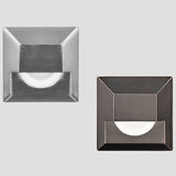 LED Square Step Light by W.A.C. Lighting, Finish: Bronzed Stainless Steel, Steel Stainless, Color Temperature: 2700K, 3000K, | Casa Di Luce Lighting