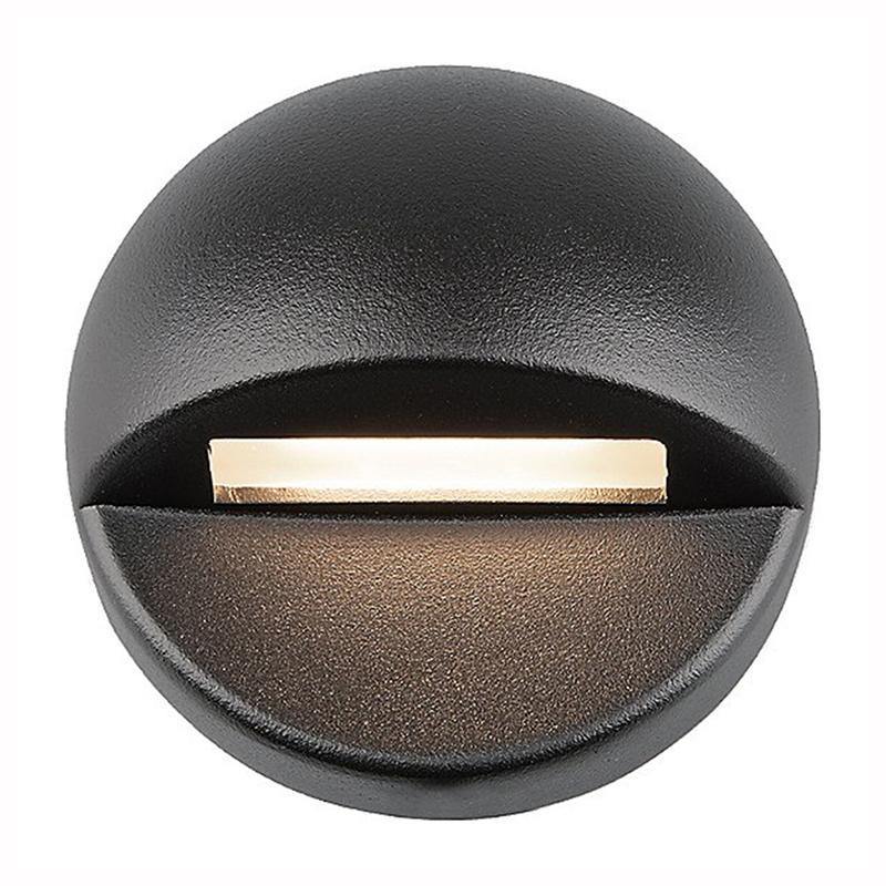 3011 Circle Deck & Patio Light by W.A.C. Lighting, Finish: Black on Aluminum, Color Temperature: 3000K,  | Casa Di Luce Lighting