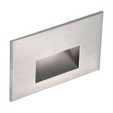 LED Horizontal Step Light by W.A.C. Lighting, Finish: Bronze on Brass, Black on Aluminum, Bronze on Aluminum, White on Aluminum, Steel Stainless, Color Temperature: 2700K, 3000K, Amber, | Casa Di Luce Lighting