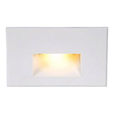 LED Horizontal Step Light by W.A.C. Lighting, Finish: White on Aluminum, Color Temperature: Amber, | Casa Di Luce Lighting
