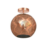 Copper Warda Semi-Flush Mount Ceiling Fixture by Dounia Home