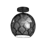 Gunmetal Warda Semi-Flush Mount Ceiling Fixture by Dounia Home