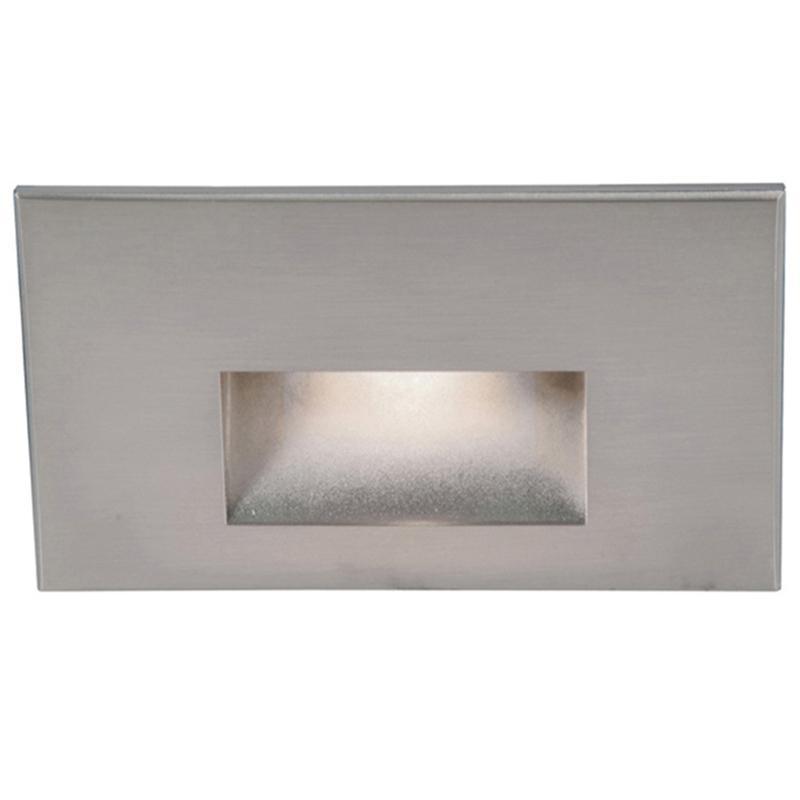 LEDme LED100 Step and Wall Light by W.A.C. Lighting, Finish: Steel Stainless, Light Option: 120 Volt LED, Color Temperature: White | Casa Di Luce Lighting
