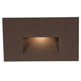 LEDme LED100 Step and Wall Light by W.A.C. Lighting, Finish: Bronze on Brass, Black on Aluminum, Nickel Brushed, Bronze on Aluminum, Graphite on Aluminum, Steel Stainless, White on Aluminum, Light Option: 120 Volt LED, 277 Volt LED, Color Temperature: Amber, Blue, Red, White | Casa Di Luce Lighting