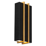 Black and Aged Brass Poet Indoor Wall Sconce by Modern Forms