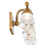 Aged Brass Rondelle dweLED Bath Bar by WAC Lighting