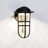 Steampunk LED Indoor/Outdoor Wall Sconce in wall