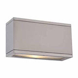 Brushed Aluminum Single Rubix Rectangular Indoor/Outdoor LED Wall Sconce by WAC Lighting