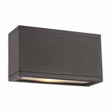 Bronze Single Rubix Rectangular Indoor/Outdoor LED Wall Sconce by WAC Lighting