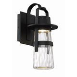 Balthus LED Indoor-Outdoor Wall Sconce by Modern Forms, Finish: Black, Size: Small, | Casa Di Luce Lighting