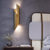 Vintage Brass Parducci Wall Light in Bedroom