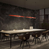 Dune LED Linear Suspension by LZF Lamps, Wood Color: White Ivory-LZF, Cherry-LZF, Beech-LZF, Turquoise-LZF, Pale Rose, , | Casa Di Luce Lighting