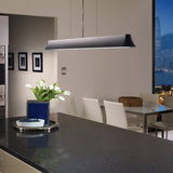 Zhane LED Linear Suspension in Living Room