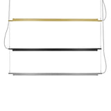 Compendium LED Linear Suspension by Luceplan, Finish: Aluminum, Black, Brass, Light Option: 2700K LED, 3000K LED, | Casa Di Luce Lighting